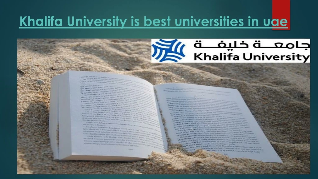khalifa university is best universities in uae