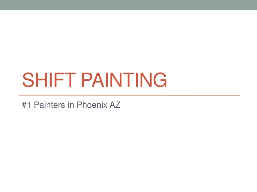 shift painting