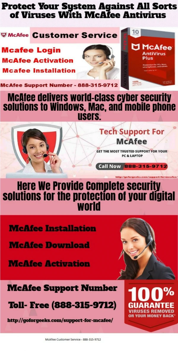 McAfee Customer Service 888-315-9712