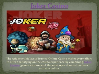 Joker Live Casino Malaysia