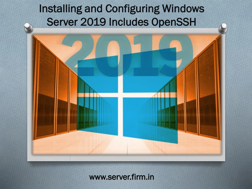 installing and configuring windows server 2019