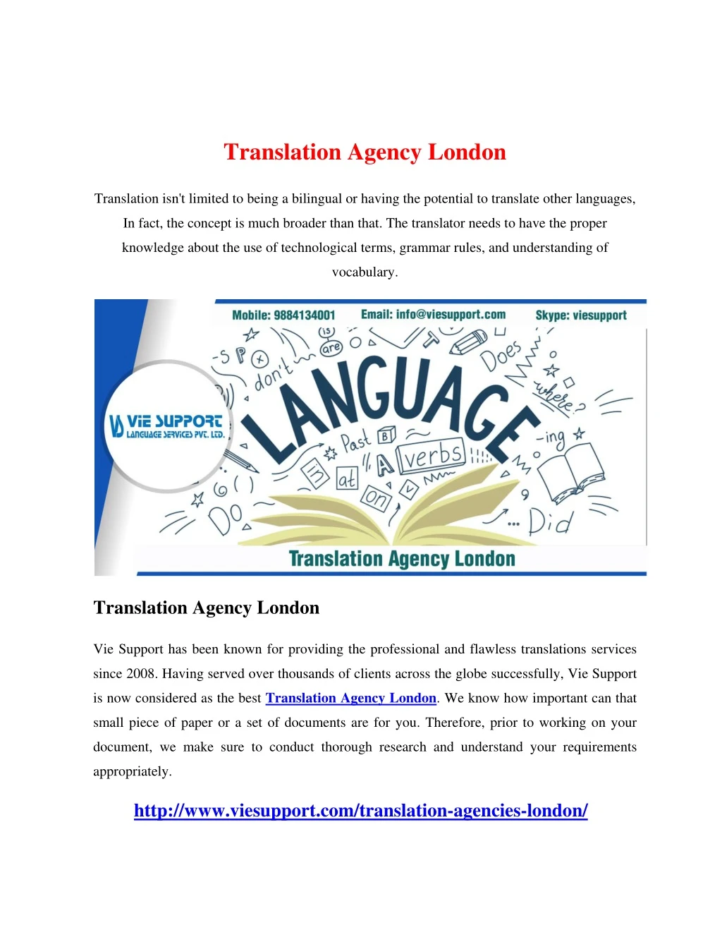 translation agency london