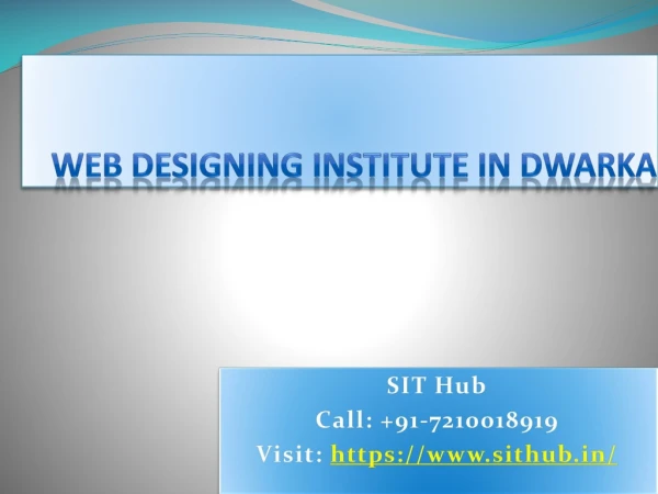 Web Designing Course in Uttam Nagar | Web Designing Institute in Dwarka