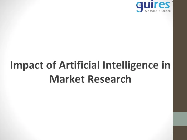 Impact of Artificial Intelligence in Market Research