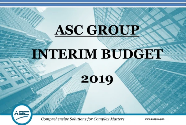 Interim Budget Tax Implication Analysis 2019