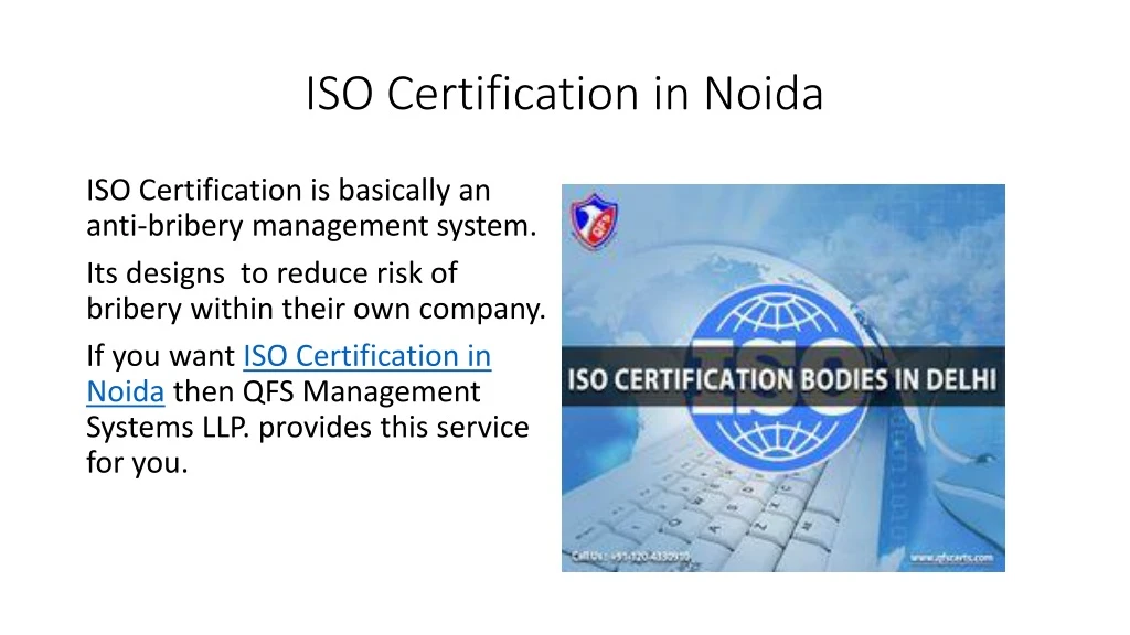 iso certification in noida