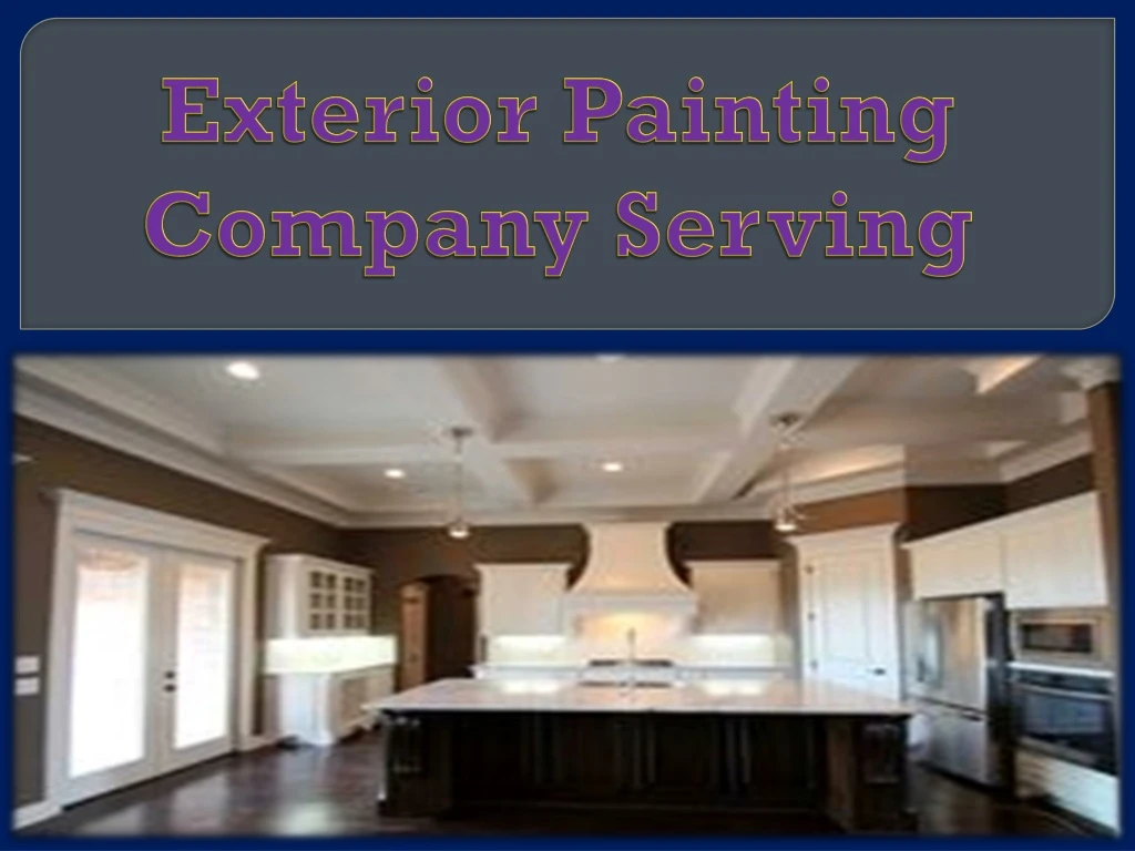 exterior painting company serving