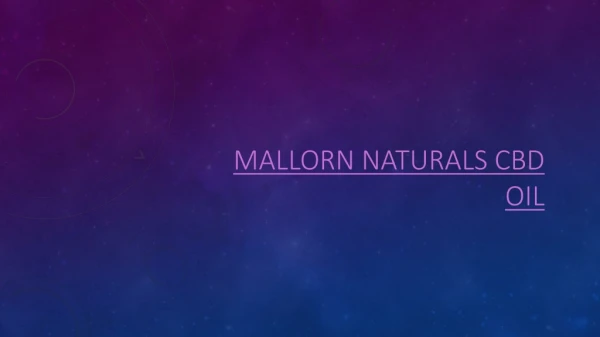 Mallorn Naturals CBD Oil