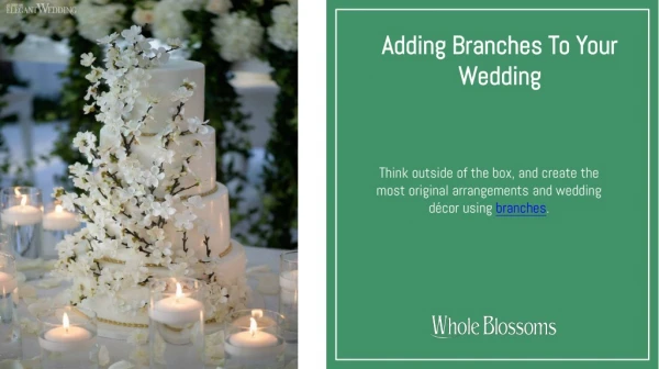 Buy Fresh Cherry Blossom Branches and Add Them in Your Wedding