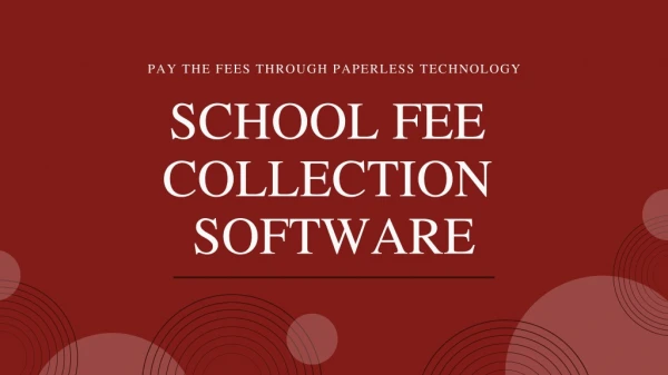 School Fees Collection software