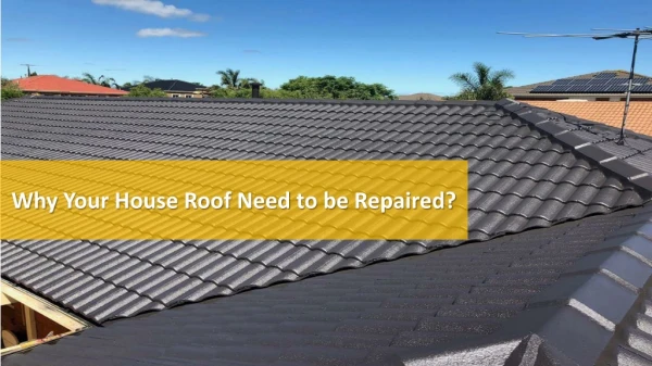 Why your house roof need to be repaired?