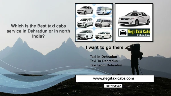 Taxi cabs service in Dehradun