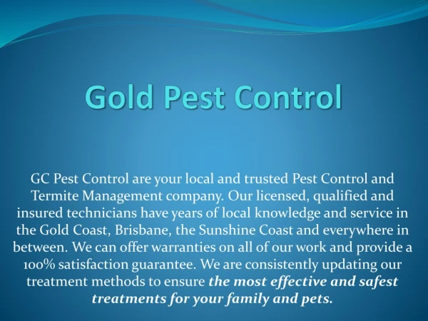 Rat Control Gold Coast-Gc Pestcontrol