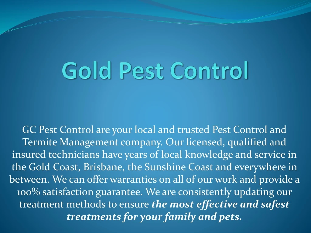 gc pest control are your local and trusted pest