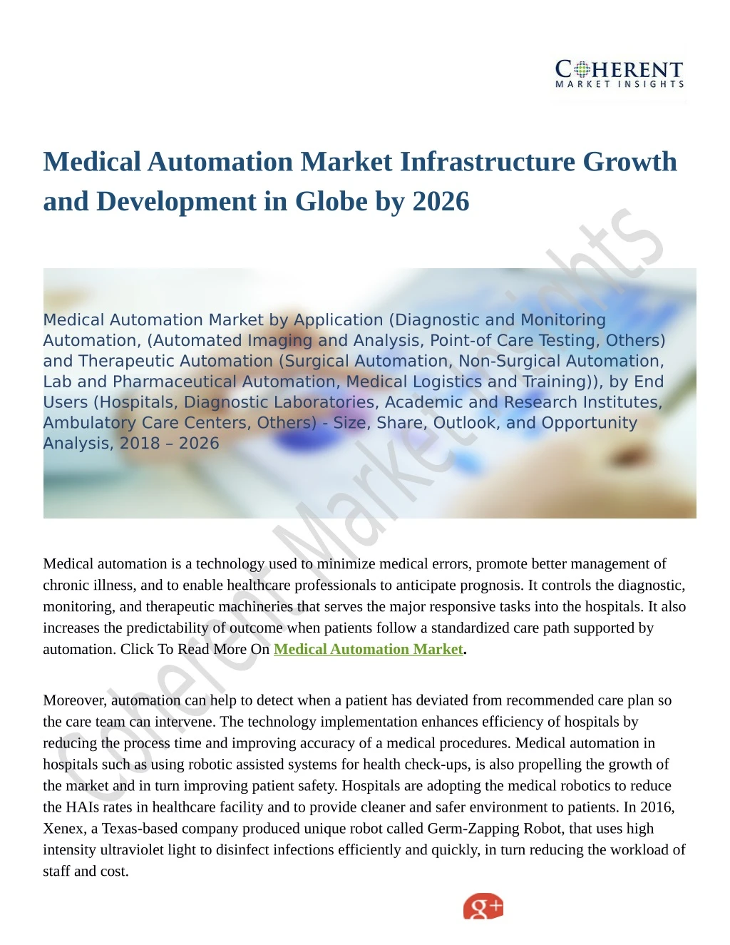 medical automation market infrastructure growth