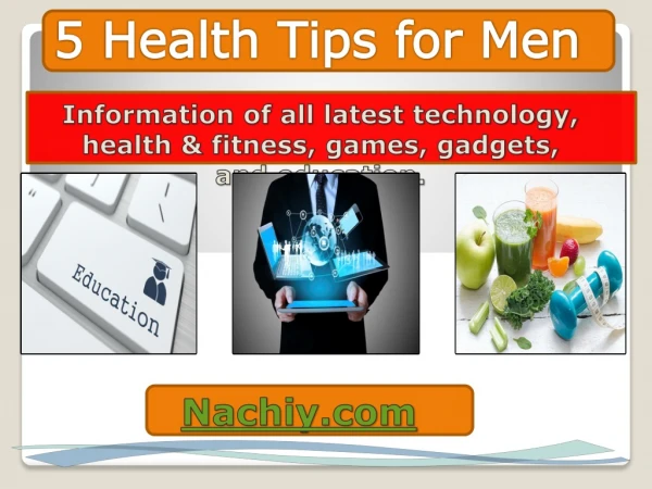 Top 5 health tips for men