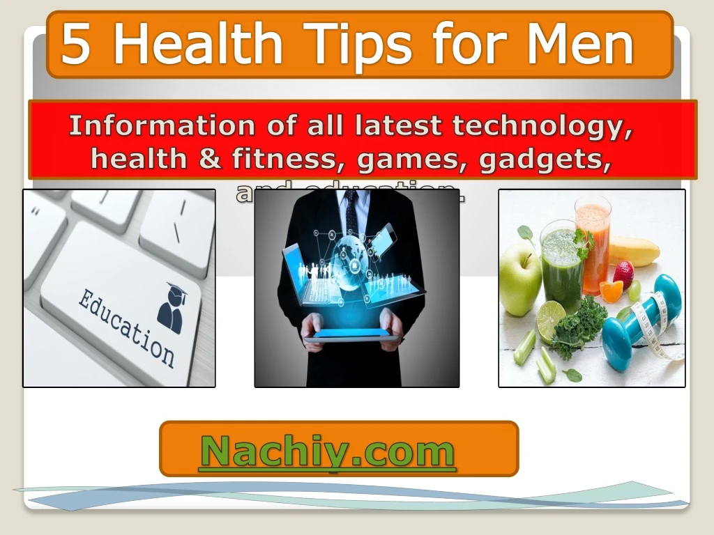 5 health tips for men