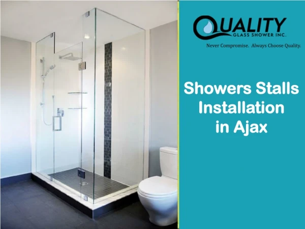 Showers Stalls Installation in Ajax