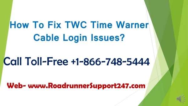 How To Fix TWC Time Warner Cable Login Issues?