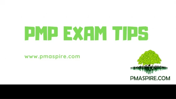 Pmp Exam Tips | PMaspire