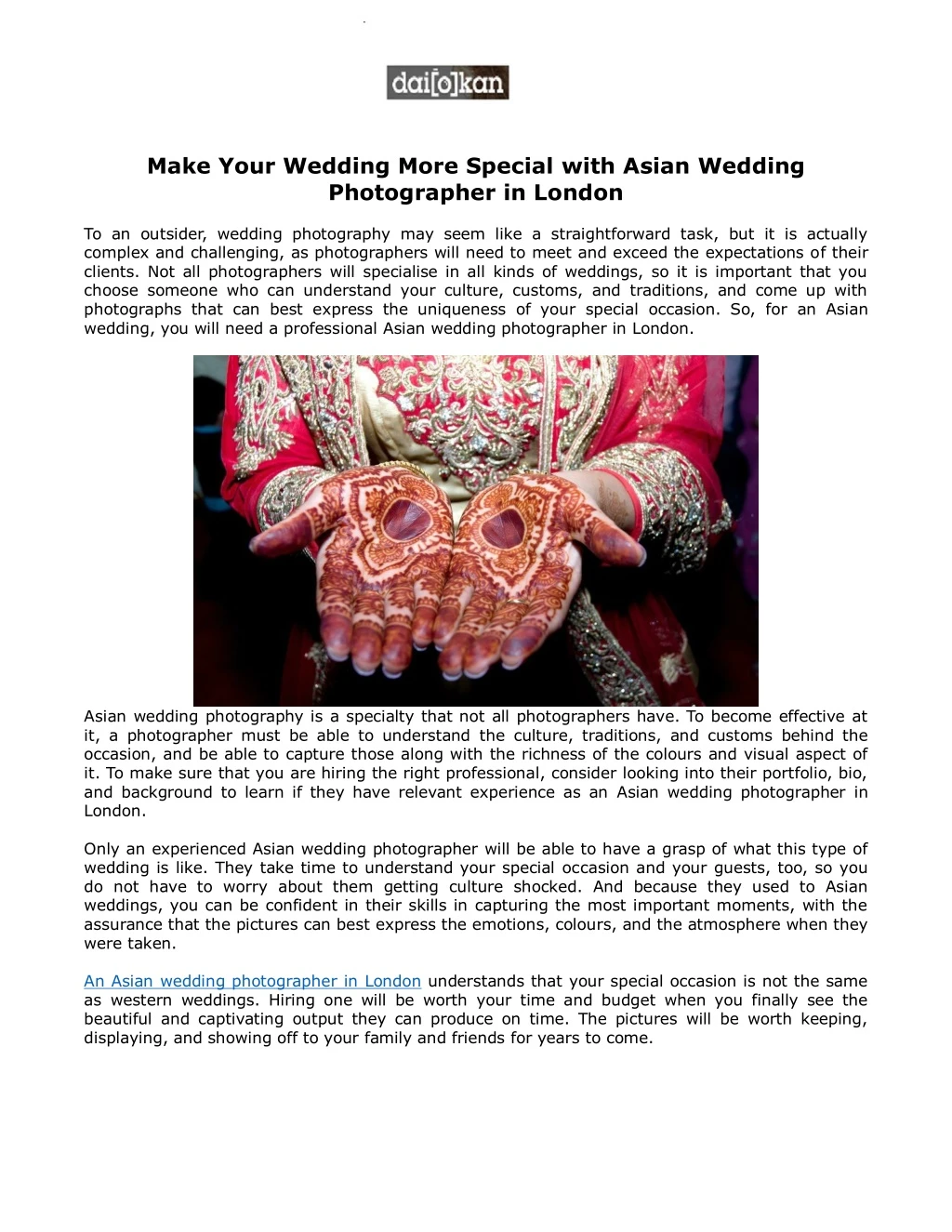 make your wedding more special with asian wedding