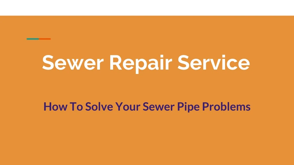 sewer repair service