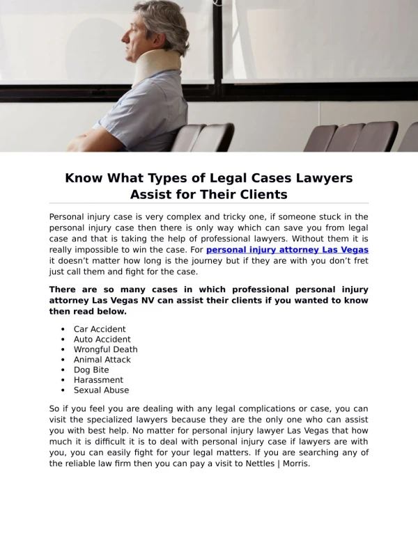 Know What Types of Legal Cases Lawyers Assist for Their Clients
