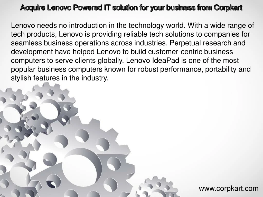 acquire lenovo powered it solution for your