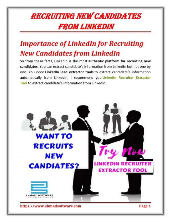 LinkedIn Recruiter Extractor Tool