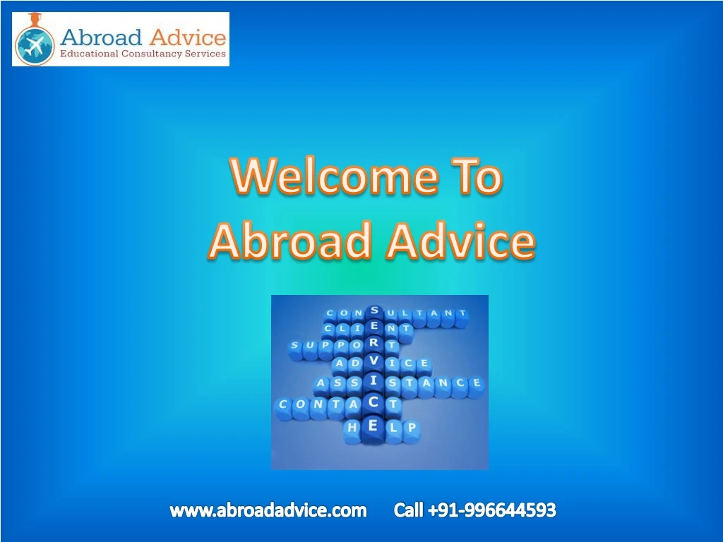 welcome to abroad advice