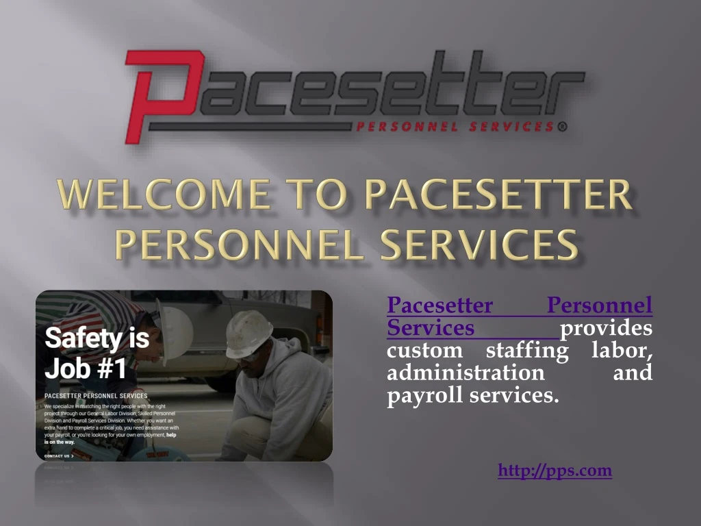 welcome to pacesetter personnel services