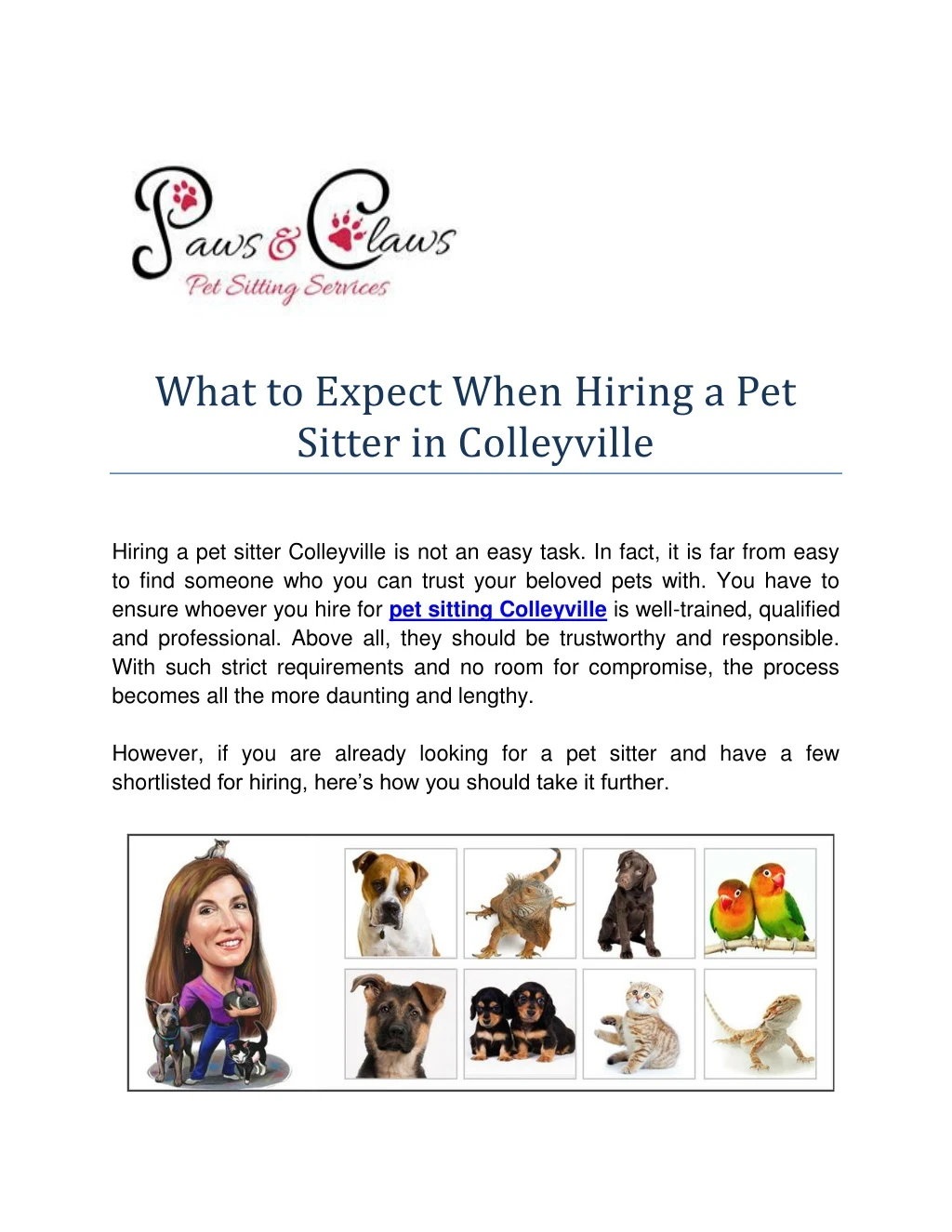 what to expect when hiring a pet sitter