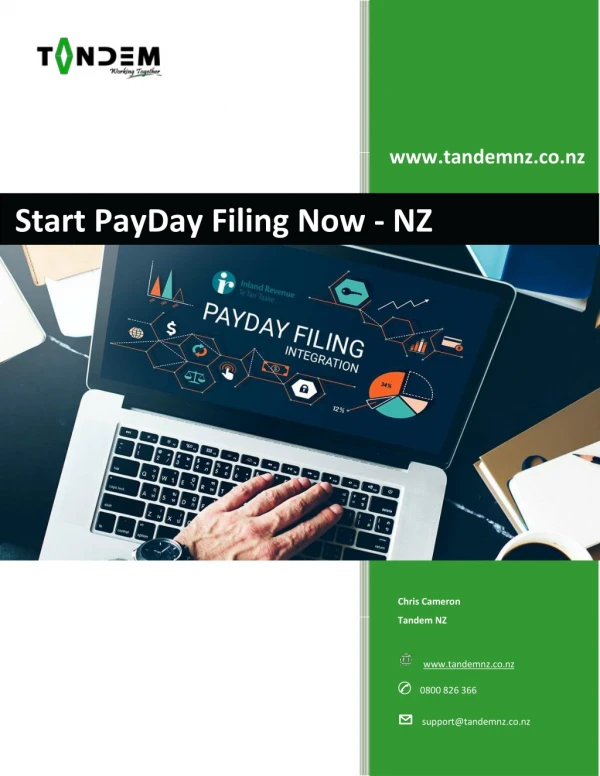 Start PayDay Filing With TandemNZ