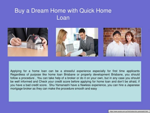 Buy a Dream Home with Quick Home Loan