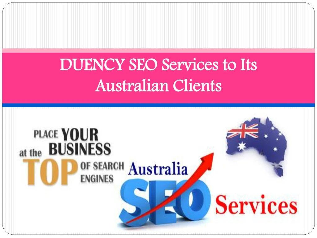 duency seo services to its australian clients