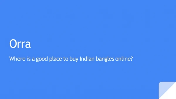 Where is a good place to buy Indian bangles online?