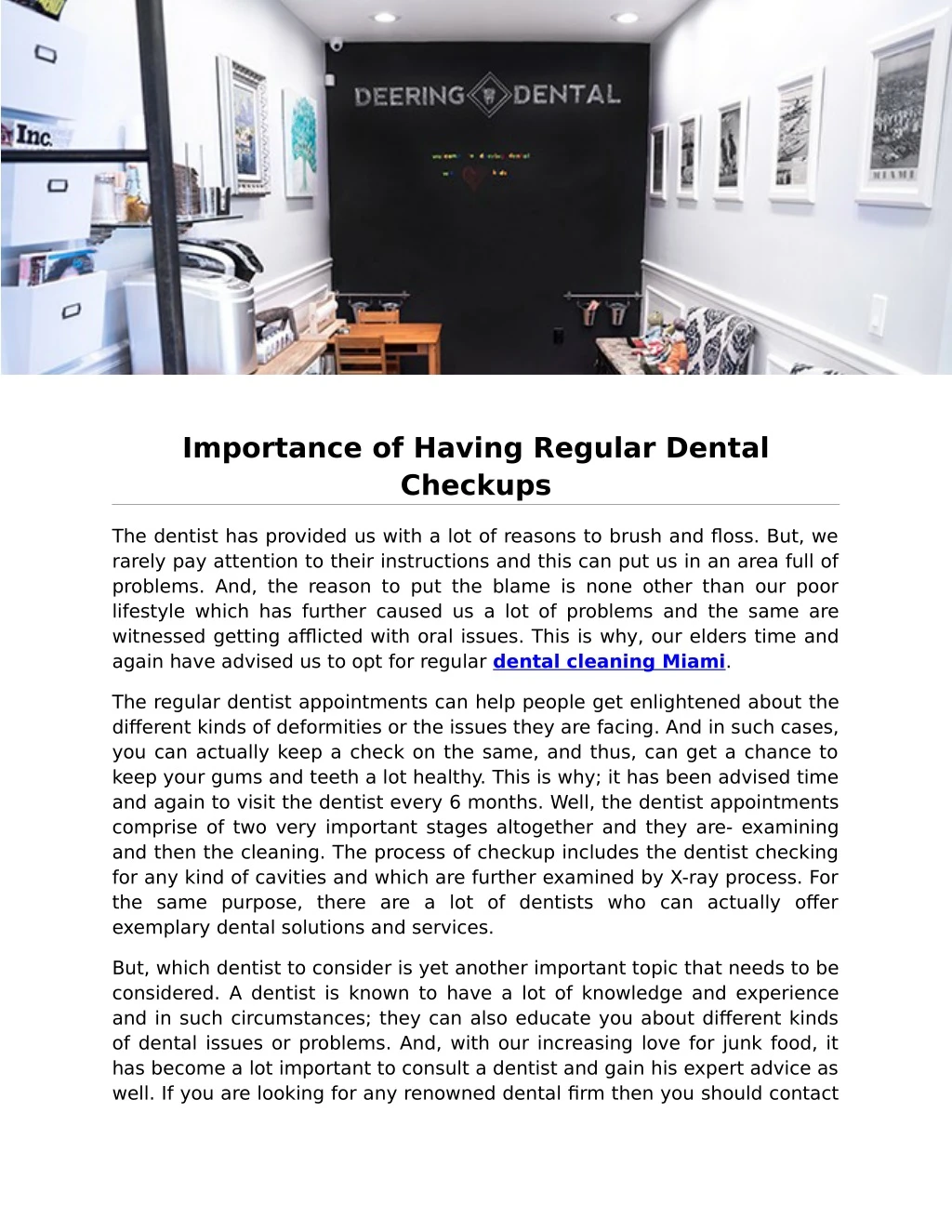 importance of having regular dental checkups