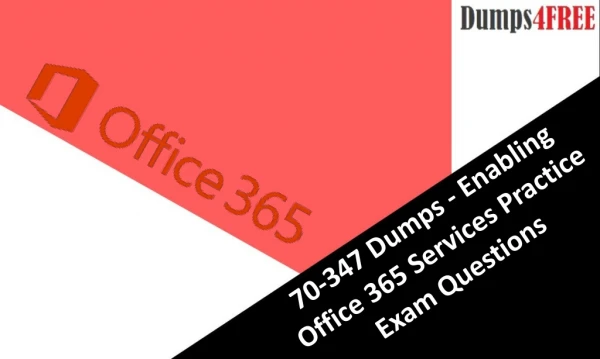 Microsoft MCSA Windows Server 2012 70-347 Exam Dumps