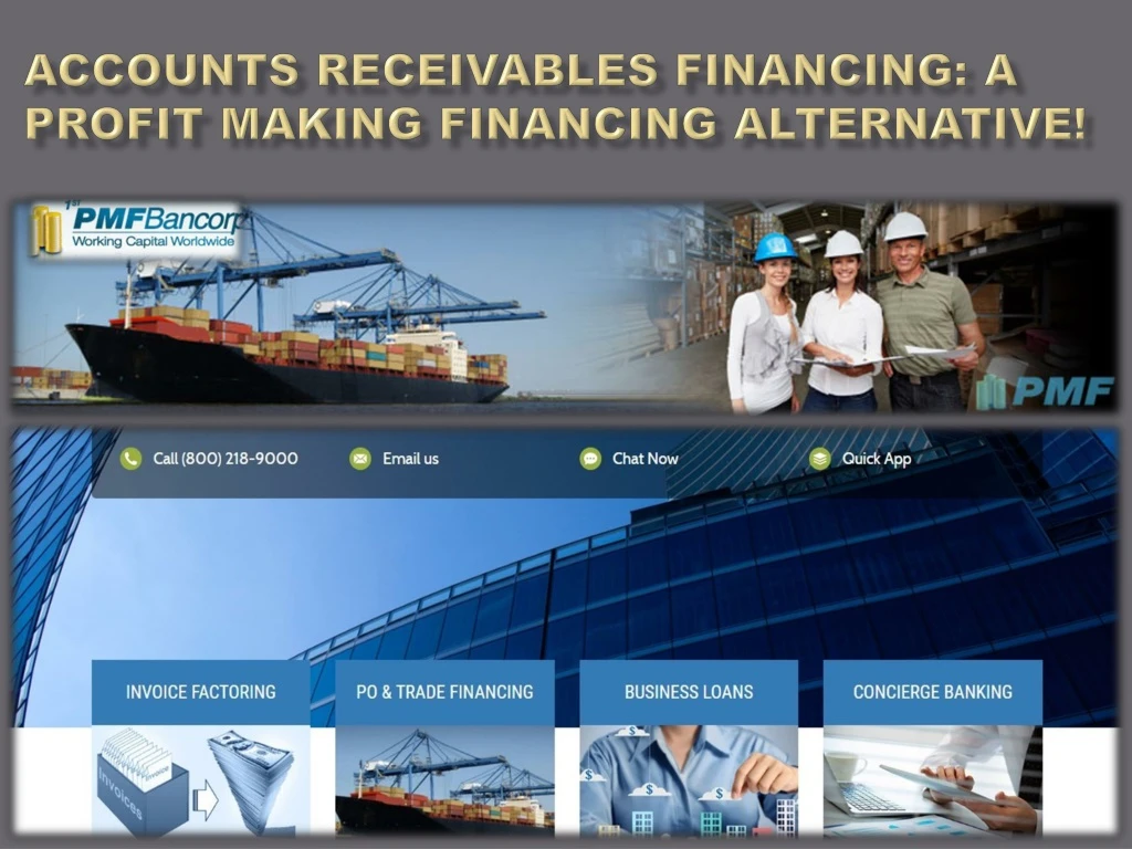 accounts receivables financing a profit making financing alternative