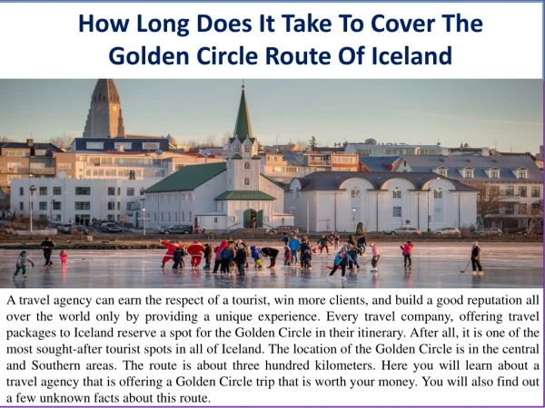 How Long Does It Take To Cover The Golden Circle Route Of Iceland