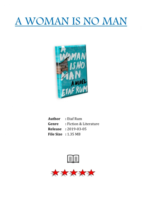 [PDF Download] A Woman Is No Man By Etaf Rum eBook Read Online