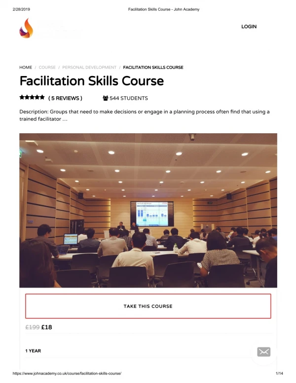 Facilitation Skills Course - John Academy