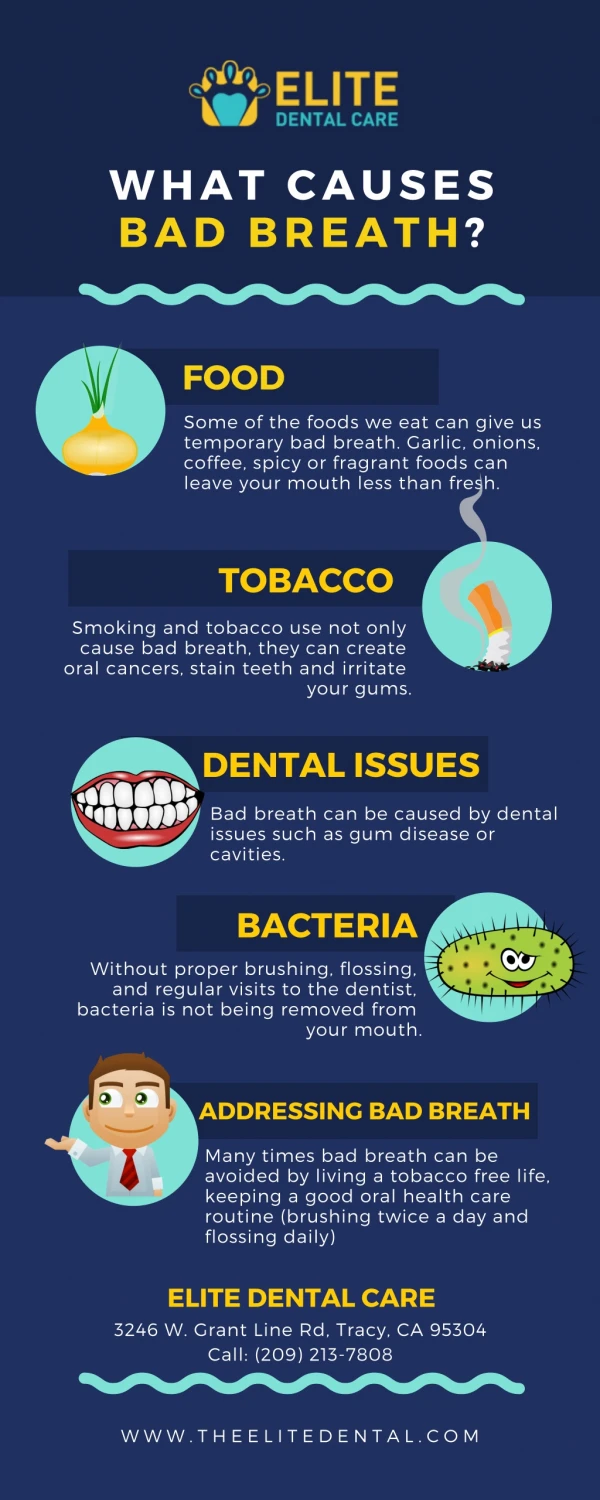 What Causes Bad Breath - Elite Dental Care Tracy