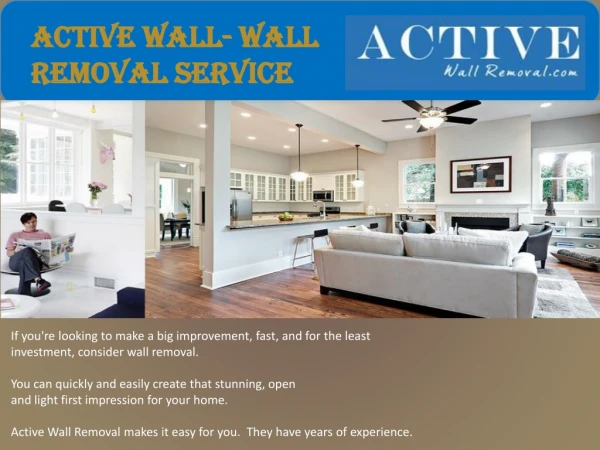 Active Wall - Wall Removal service