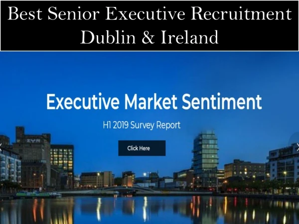 Best Senior Executive Recruitment Dublin & Ireland