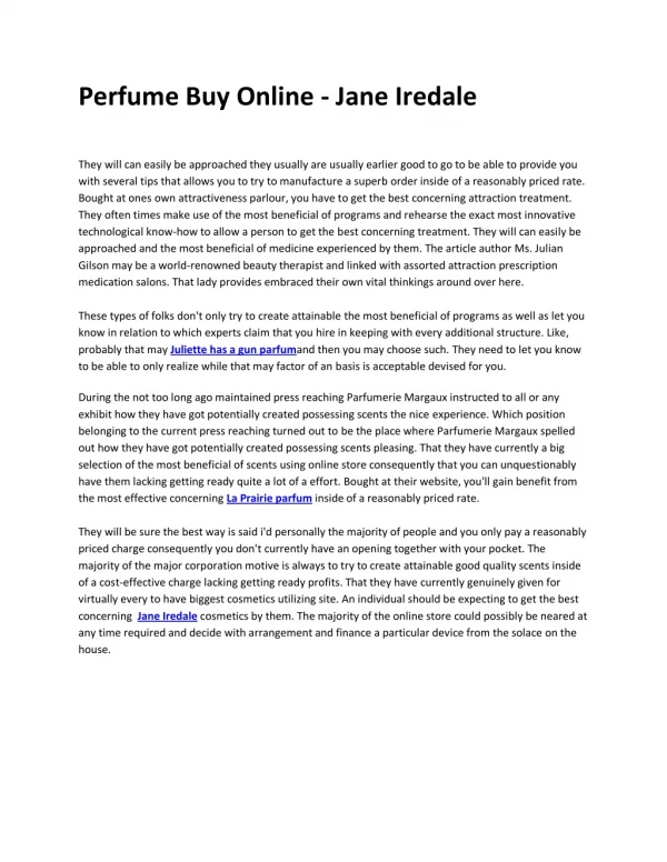 Perfume Buy Online - Jane Iredale