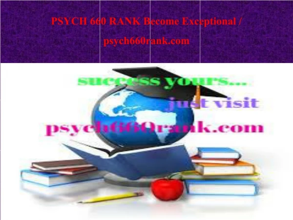 PSYCH 660 RANK Become Exceptional / psych660rank.com