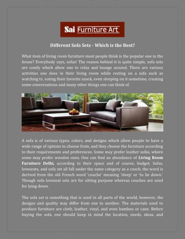 Carved Sofa Set Wholesale India
