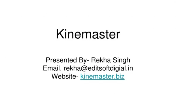 Download free kine master aap