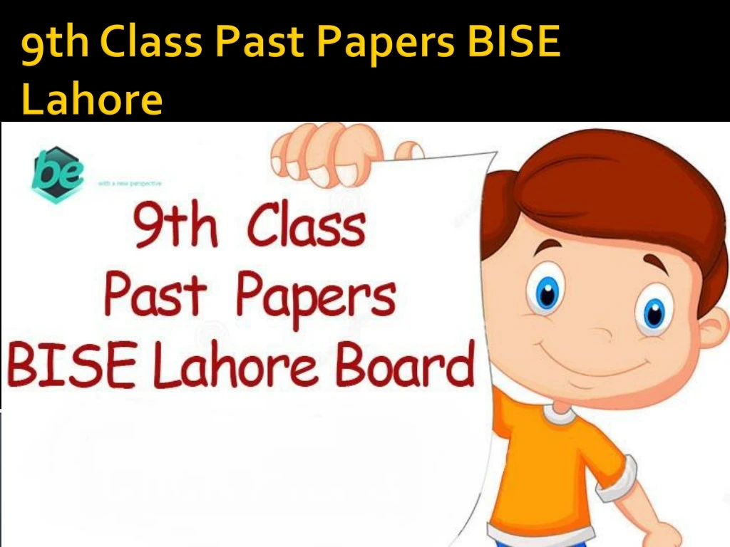 9th class past papers bise lahore